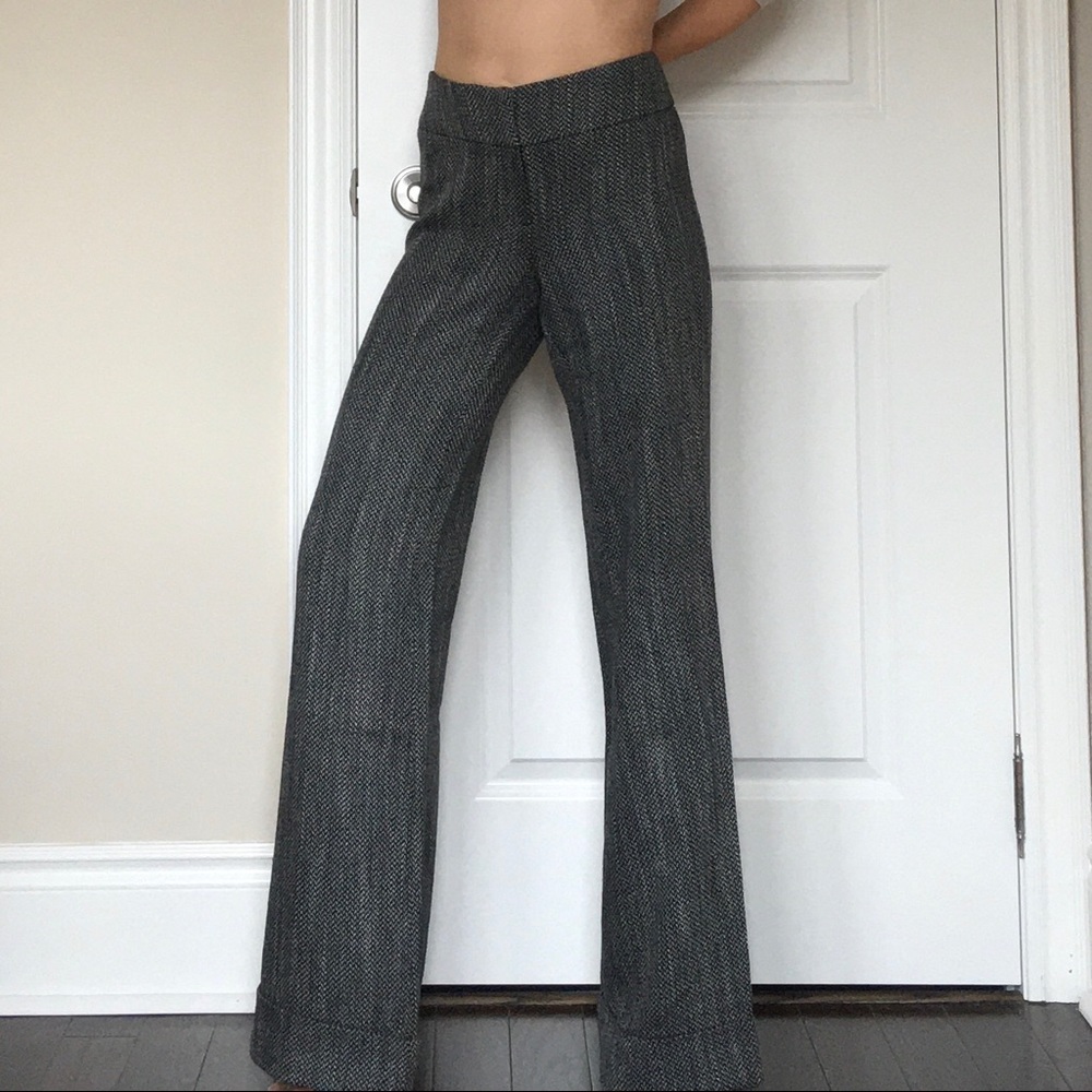 Mango MNG tweed style wide legged pants
